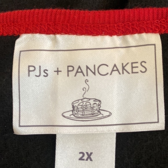 NWT Pjs + Pancakes long sleeve shirt with bear on it. super soft. 2X - Picture 5 of 8